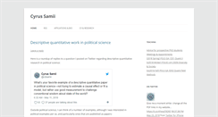 Desktop Screenshot of cyrussamii.com